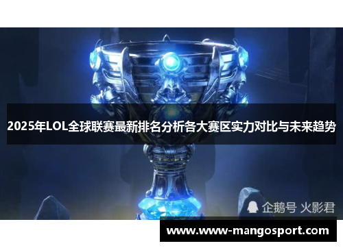 2025年LOL全球联赛最新排名分析各大赛区实力对比与未来趋势